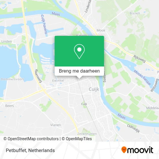 Petbuffet kaart