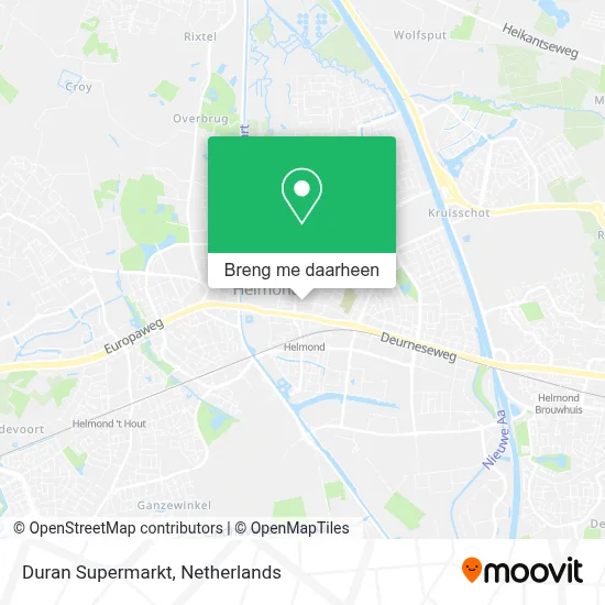 Duran Supermarkt kaart