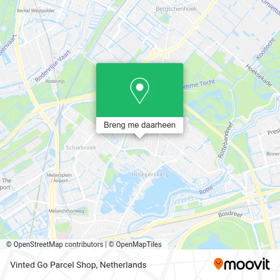Vinted Go Parcel Shop kaart