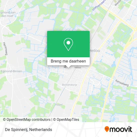 De Spinnerij kaart