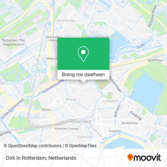 Dirk In Rotterdam kaart