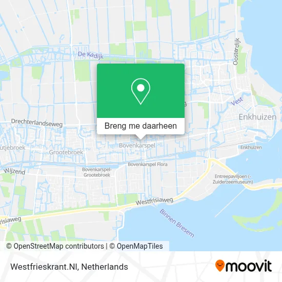 Westfrieskrant.Nl kaart