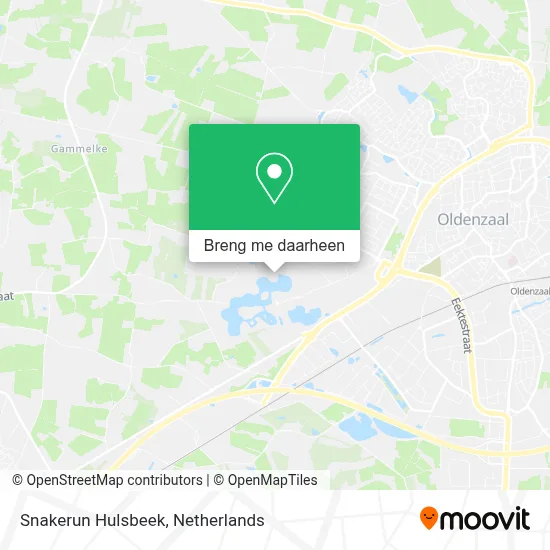 Snakerun Hulsbeek kaart