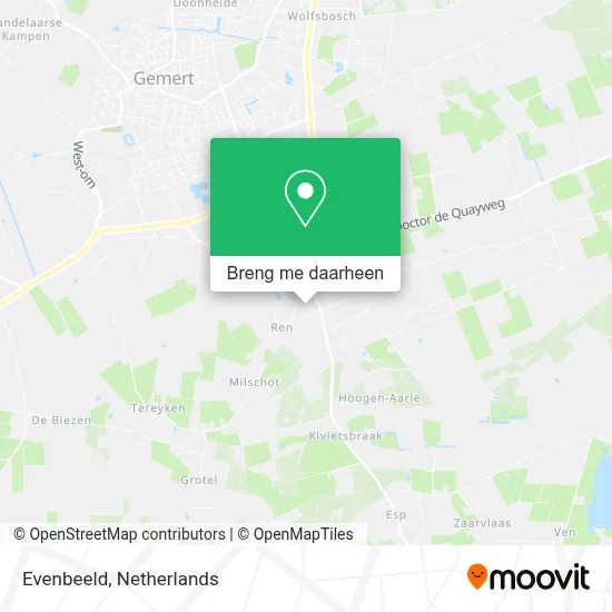 Evenbeeld kaart