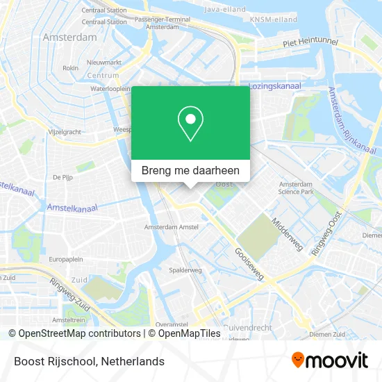 Boost Rijschool kaart