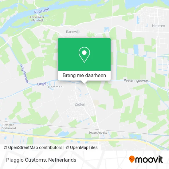 Piaggio Customs kaart