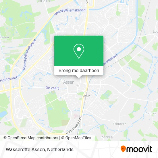 Wasserette Assen kaart