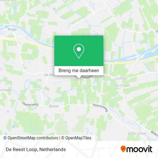 De Reest Loop kaart