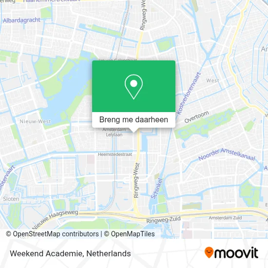 Weekend Academie kaart