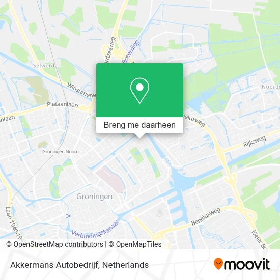 Akkermans Autobedrijf kaart