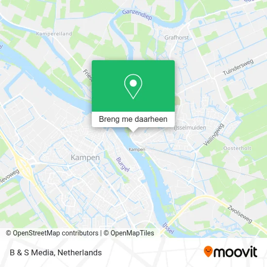 B & S Media kaart