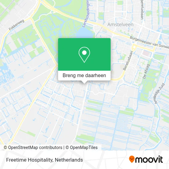 Freetime Hospitality kaart