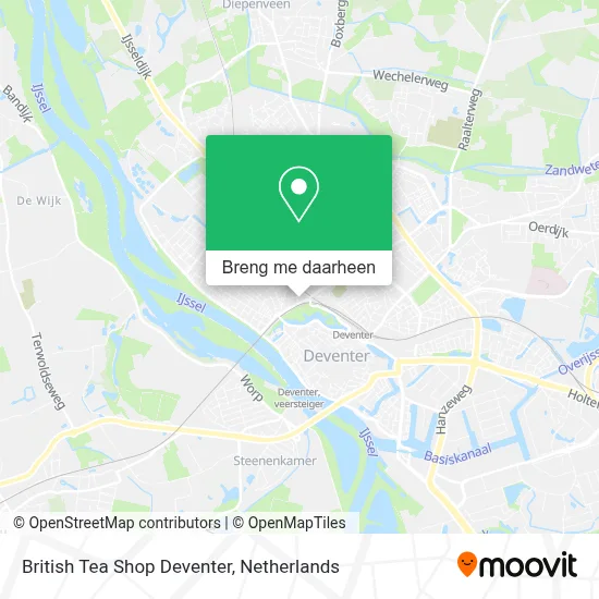 British Tea Shop Deventer kaart