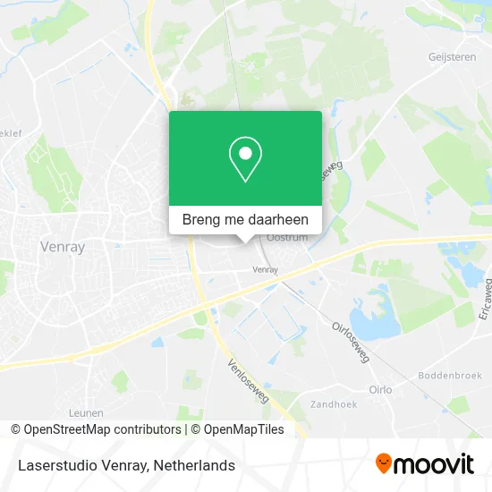 Laserstudio Venray kaart