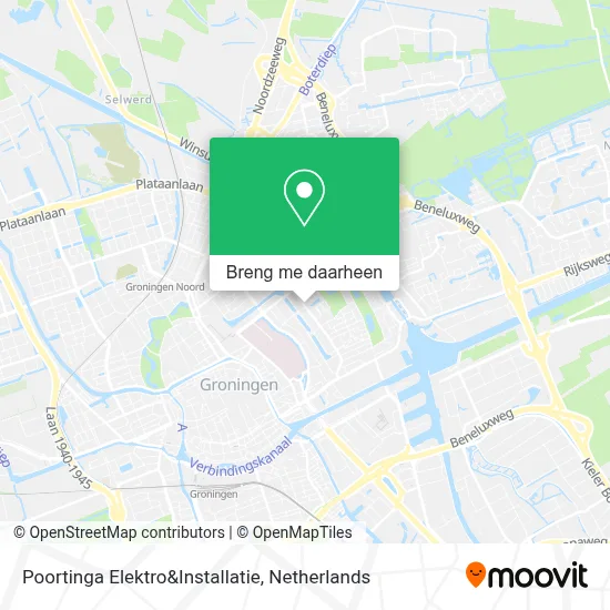 Poortinga Elektro&Installatie kaart