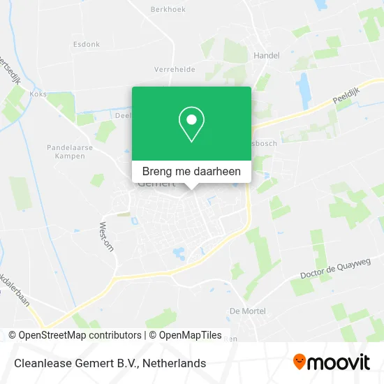 Cleanlease Gemert B.V. kaart