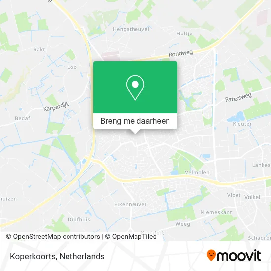 Koperkoorts kaart