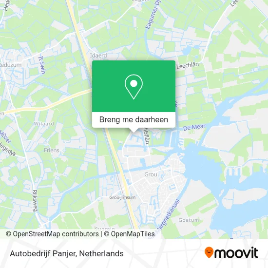 Autobedrijf Panjer kaart