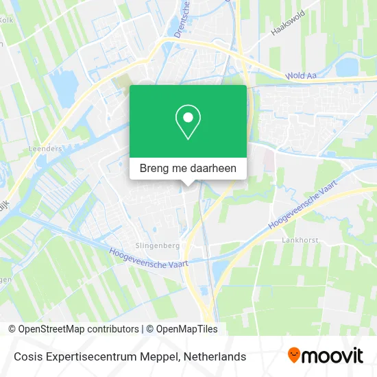 Cosis Expertisecentrum Meppel kaart