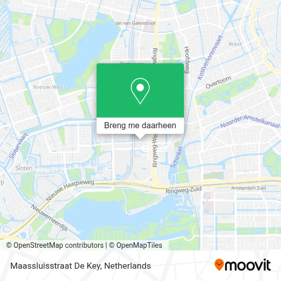 Maassluisstraat De Key kaart