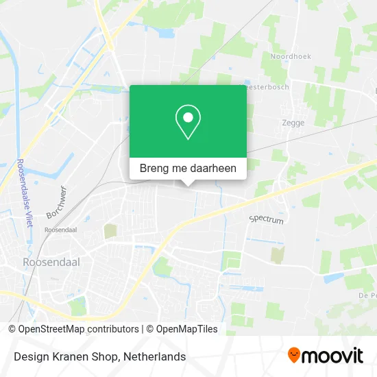 Design Kranen Shop kaart
