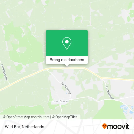 Wild Bar kaart