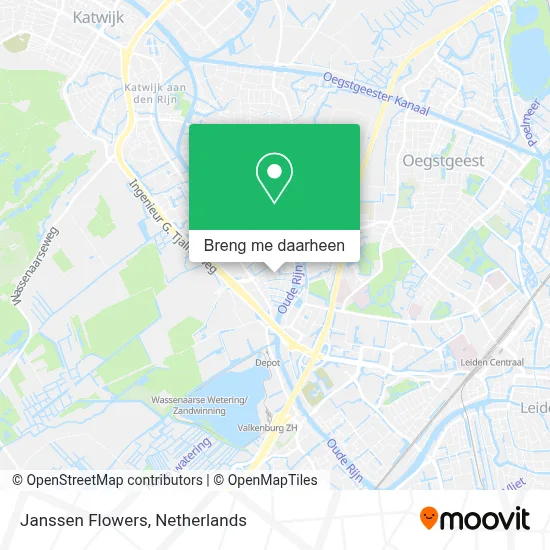 Janssen Flowers kaart