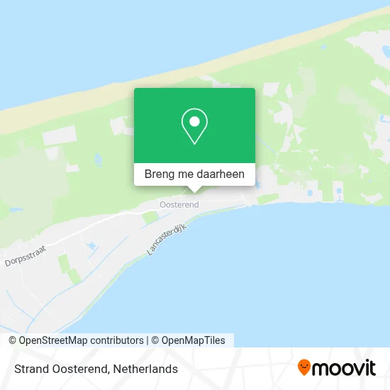 Strand Oosterend kaart