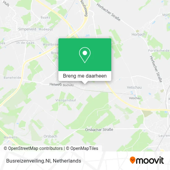 Busreizenveiling.Nl kaart