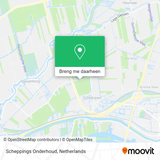 Scheppings Onderhoud kaart