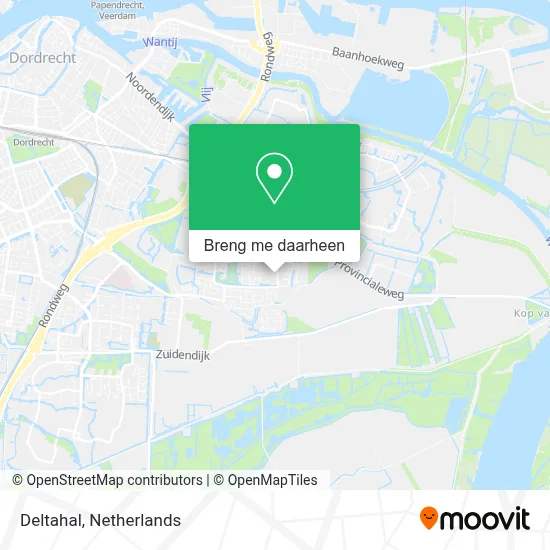 Deltahal kaart