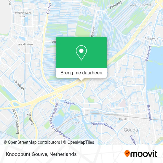 Knooppunt Gouwe kaart
