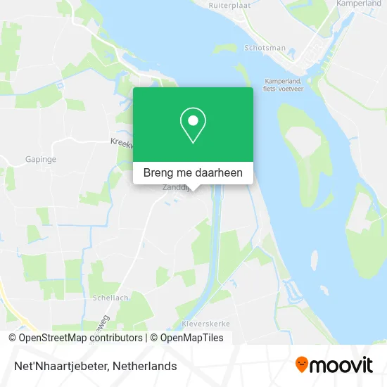 Net'Nhaartjebeter kaart