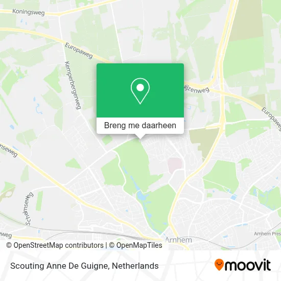 Scouting Anne De Guigne kaart
