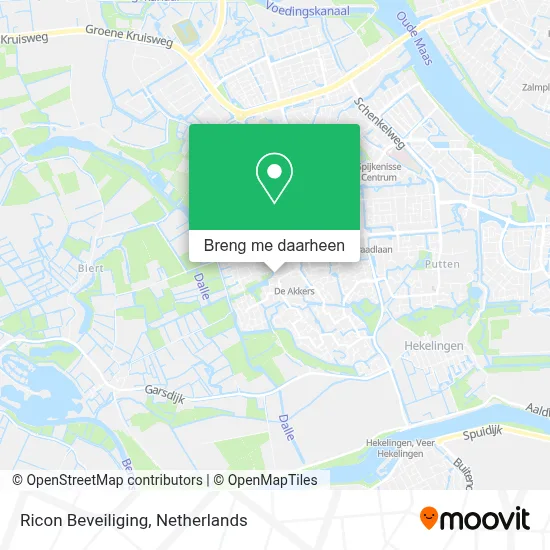 Ricon Beveiliging kaart