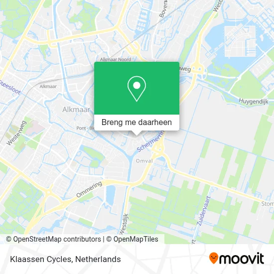 Klaassen Cycles kaart