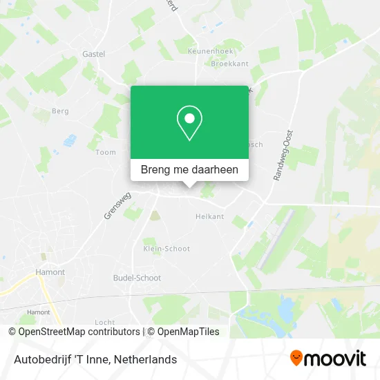Autobedrijf 'T Inne kaart