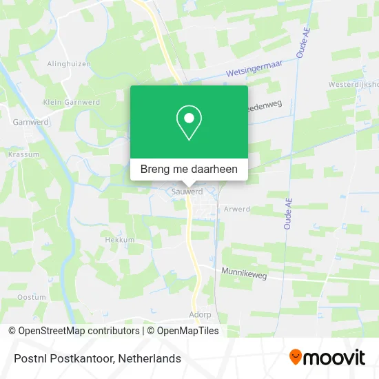 Postnl Postkantoor kaart