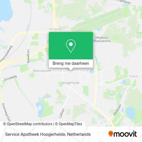 Service Apotheek Hoogerheide kaart