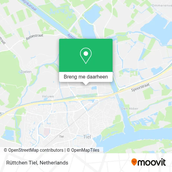 Rüttchen Tiel kaart