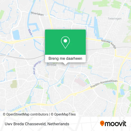 Uwv Breda Chasseveld kaart