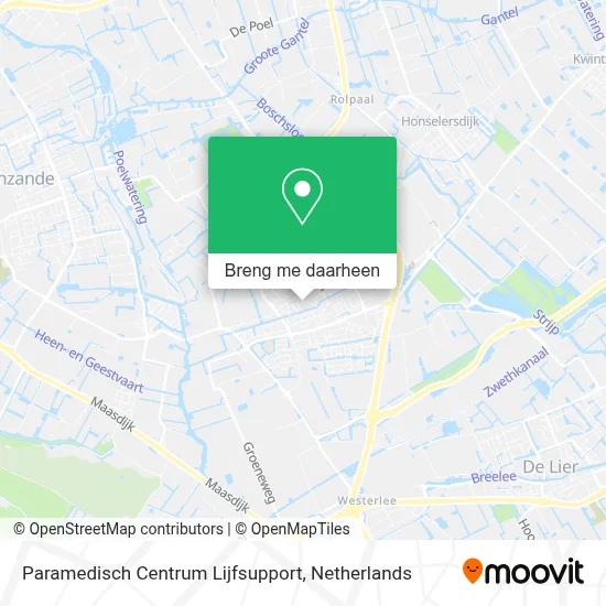 Paramedisch Centrum Lijfsupport kaart