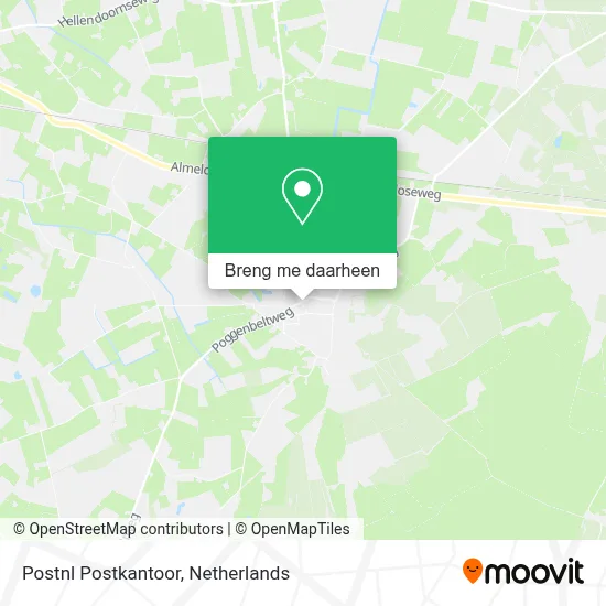 Postnl Postkantoor kaart
