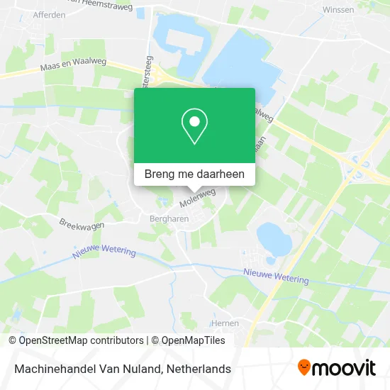 Machinehandel Van Nuland kaart