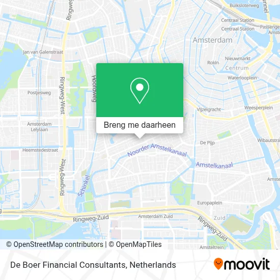 De Boer Financial Consultants kaart
