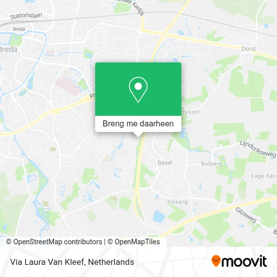 Via Laura Van Kleef kaart