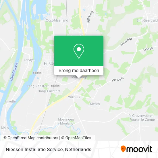 Niessen Installatie Service kaart