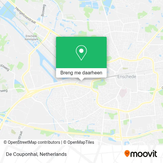 De Couponhal kaart