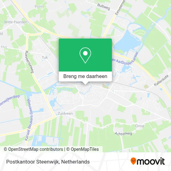 Postkantoor Steenwijk kaart
