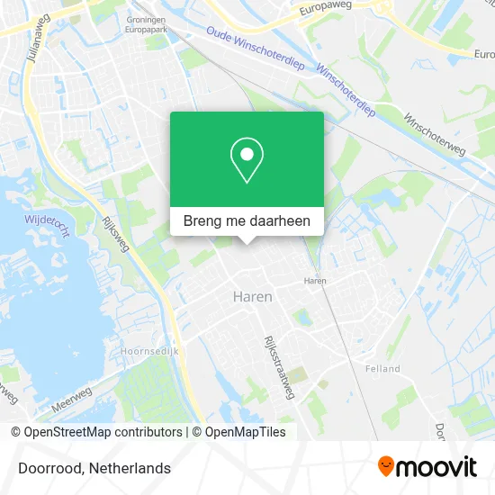 Doorrood kaart